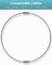 6 Inch Wire Keychain Cable Large Stainless Steel Key Ring Loop Holder for Outdoor Hiking Heavy Duty Connectable Luggage Tag Keeper for Sport and Travel, 25 Pack
